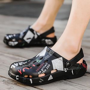 Sandalen Sommer Koreanische Gummi Garten Tragen-Beständig Strand Flip-Flops Einlegesohle Hausschuhe EVA Schuhe Mann Sandale