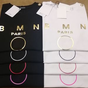 2023 Frankrike T-shirts för män Tryckta Mode man T-shirt med metallknappar Toppkvalitet Bomull Casual T-shirts Kortärmade Lyx Hip Hop Designer Streetwear paris T-shirts