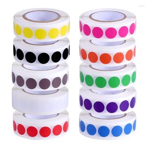 Gift Wrap Round Color Dot Stickers 10 Rolls Of Assorted 1/2 Inch Coding Labels Roll ( 10000 Sheets )