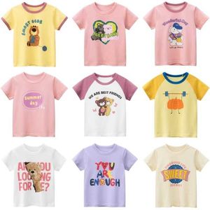 T-shirty Hh dziewczyny T-koszulka Summer kreskówka Baby dziewczyna