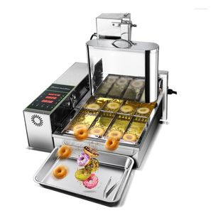 Ekmek Yapımcıları Ticari Donut Waffle Maker Electric tam otomatik 1/2/4/6 Satır Crepe Sandviç Fritöz Makinesi Mutfak Yemek Cihaz