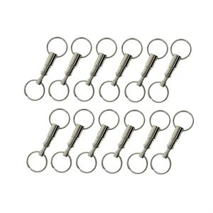 Anéis -chave 12 peças End Endspactable Keychains para homens homens ao ar livre Travel Snap Lanker Liberação rápida Keyrings Acessórios G230210