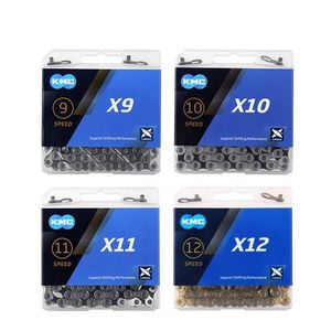 For KMC Bicycle s 9 10 11 12 MTB Road 116 Links X8/X9/X10/X11.93 27 30 Speed Mounntain Bike Chain Part 0210