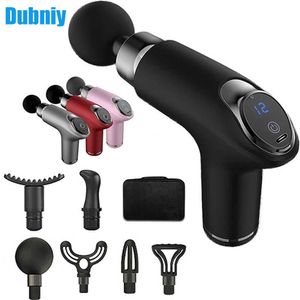 Dubniy Electric Mini High Frequicer Fascia Gun Deep Tissue Massage Massage Massle Release Neck Membrane Relacher 0209