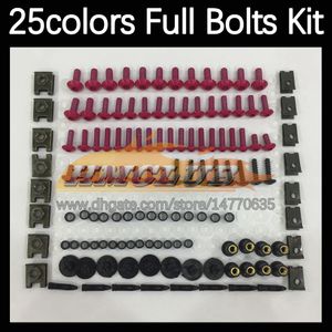 268 st Komplett Moto Body Full Screws Kit för Yamaha YZF-R1 YZF-1000 YZF1000 YZF R1 1000 CC YZFR1 02 03 2002 2003 Motorcykelmässa