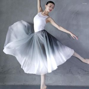 Stage Wear Ballet Dance Skirt Adult Lady Practice Leotard Dress Women Dancing 5 Layers White Tutu