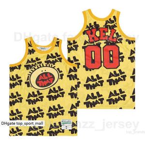 Moive All That 00 Kel Basketball Jersey Mitchell TVシリーズショーストライプヒップホップ高校チーム