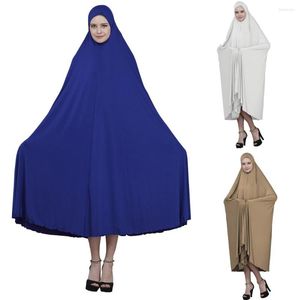 Ethnic Clothing Muslim Women Large Overhead Hijab Dress Islamic Full Cover Prayer Abaya Khimar Scarf Arab Dresses Worship Turkey Middle East