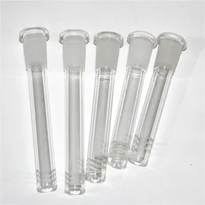 Glas Daunenstamm Diffusor mit 18 mm männlichen bis 14 mm weiblichen farbenfrohen Glasbong -Down -Stiel für Glas Bong Wasserrauchrohre