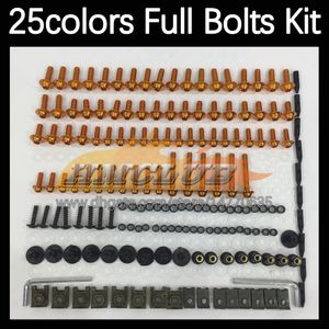 268pcs完全なMoto Body Full Screws Kit for Suzuki Katana GSX750F GSXF750 1998 1999 2000 01 2002 98 99 00 01 02モーターサイクルフェアリングボルトフロントガラスボルトネジナッツナット