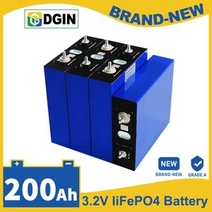 3.2V 200Ah Lifepo4 Battery Brand New Grade A LFP Cells Rechargeable Battery Pack Deep Cycles for 12V 24V 48V RV Campers Boats EV