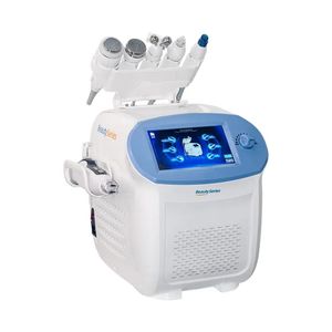 6 em 1 Máquina facial de jato de oxigênio Máquina facial de vácuo ultrassônico RF martelo frio ems mesoterapia com pulverizador de água