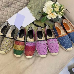 Designer Luxurys classic Casual Shoes lady platform Women Espadrilles Summer ladies flat Beach Half Slippers fashion with letter buckle Loafers for canvas shoes