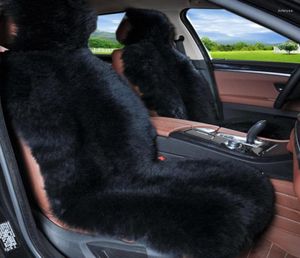 Car Seat Covers O SHI Winter Wool Cover Australian Sheepskin Plush Cushion Warm And Heated Auto2163611