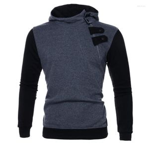 Men's Sweaters Side Zipper Hoodie Cotton Sweatshirt Autumn Patchwork Sportswear Slim Pullover Hip-hop StreetwearMen's Jemi22