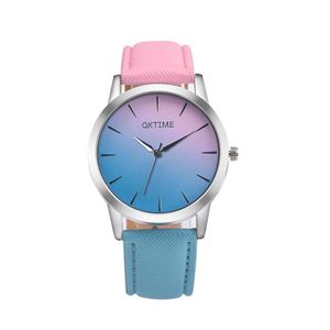 Orologi da polso MEIBO Orologio da polso casual Iris in pelle sfumata retrò da donna Orologio al quarzo da donna Stile semplice Alta qualità