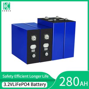 3.2V 280AH Lifepo4 Battery Rechargeable Lithium Iron Phosphate DIY Cell For 12V 24V Golf Carts Yacht Boat Forklift Solar Battery