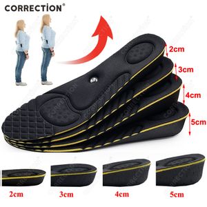 Shoe Parts Accessories CORRECTION Magnet 25cm Invisible Height Increase Insoles Templates Memory Foam Female Heighten Shoes Sole Pad Growing Unisex 230211