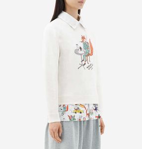 Толстовки Maison Kitsune, дизайнерская толстовка, модная толстовка с капюшоном, женский свитер с вышивкой букв и буквами