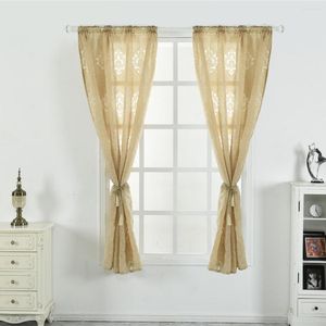 Gardinhem gardiner Marocko Seersucker Window Screening Tulle Drap Sheer Valance Anpassa panel för vardagsrumsmöbler D30