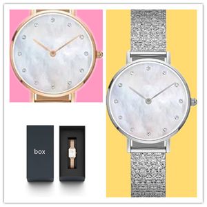 Designer Diamonds Luxury Women Watch Funzione impermeabile dw Quarzo Semplicità Ladies Fashion Rose Gold Silver Orologi 28mm 32mm 36mm orologi da donna di lusso