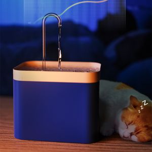 Cat Bowls Feeders Water Fountain Auto Filter USB Electric Mute Drinker Bowl 1 5L Recirculate Filtring for S Pet Dispenser 230210