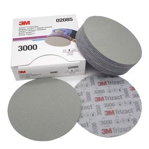 3M Trizact Foam Disc 02085 30662 Flocking Sponge Sandpaper 6 Inch Self-adhesive Back 3000 5000 Grit Dry Water Sanding Paper