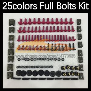 268pcs kit de parafusos completos parafusos para parafusos para kawasaki ninja zx7r zx750 zx 7r 750 zx-7r 96 97 98 99 00 01 02 03 Motocicleta parafusos