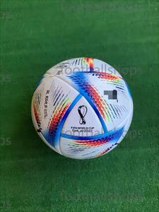 Soccer Balls Wholesale 2022 Qatar World Authentic Size 5 Match Football Veneer Material Al Hilm och Al Rihla