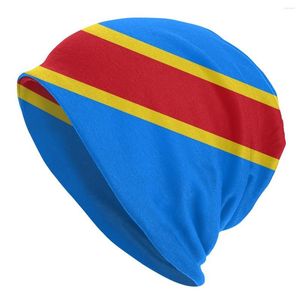 Berets Winter Warm Flag Of Congo Kinshasa Bonnet Homme Slouchy Beanie Hat Fashion Zaire Ski Skullies Beanies Cap For Men Women