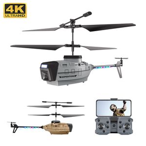Electric RC Aircraft KY202 RC Helicopter Drone 4K Professional HD Camera Gesture Sensing Six-axis Wifi RC Helicopter Remote Control Toys for Boys 230210