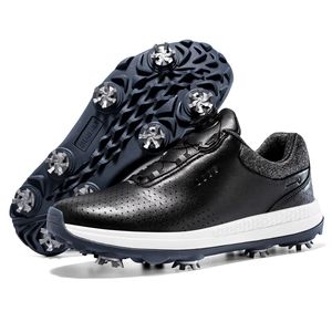 Safety Shoes Men's and women's professional golf shoes black white waterproof spikes sneakers men's plus size 4047 230211