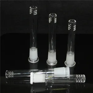 Downstem in vetro per narghilè 14mm 18mm giunto maschio femmina Diffused Down stem con 6 tagli per pipa ad acqua in vetro dab rig bong shisha narghilè