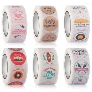 Gift Wrap Hand Made Stickers Self-adhesive Sealing For Home Baking Party Wedding