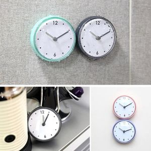 Wall Clocks Bathroom Kitchen Waterproof Suction Cup Clock Decor Shower Timer Home Living Room Kids