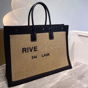 حقيبة حمل النساء Rive Gauche حقيبة اليد أكياس الكتف أكياس التسوق حوريات أحرف النقوش