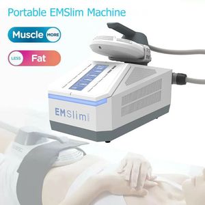 Máquina de emagrecimento portátil EMS Hiemt Modelando o dispositivo de alça única EMSLIM NEO com RF escultura de massagem estimuladora