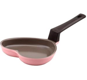 Pans 2022 Korea Neolam Mini Love Frying Pan Baby Supplementary Food Cooking Pot Ceramic Non Stick Pink Heart Shaped Small Wok1966632