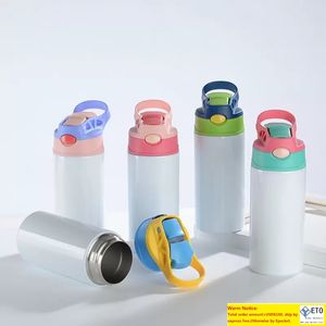 12oz Sublimation Straight Bottles Cups Kids Mugs 304 Stainnless Steel Baby Bottle Drinking tumbler Double Wall Vacuum Feeding Nursing