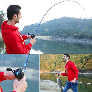 Canne da pesca per barche Sougayilang 4 sezioni Canna da esca 21M 24M Canna in carbonio Peso ultraleggero Casting Spinning Attrezzatura da pesca Canna da viaggio Carpa J230211