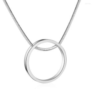 Łańcuchy s925 srebrne srebrne proste 18 cali okrągły naszyjnik dla kobiet mody urok prezent ślubnych biżuteria hurtowa