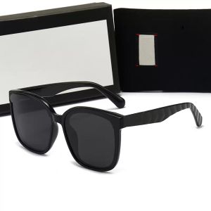2023SS Modemarke Herren Damen Sonnenbrille Designer Sonnenbrille Luxus Runde Metall Sonnenbrille Marke für Männer Frau Spiegel Glaslinsen mit Box und Etui