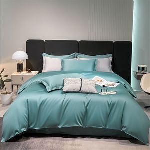 Bedding Sets Svetanya Nórdica Verde Claro 100% algodão egípcio Ledlinens Ru Europa Rainha King Família Conjunto de tampa de plataforma ajustada Roupa de plataforma 230211