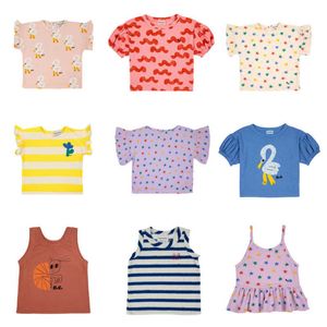 T-shirts Kids Girls T-shirts Bobo 2023 Summer New Fashion Design Cartoon Lovely Print Children Tes Toddler Baby Designer Clothes Tops T230209