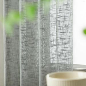 Gardin ren gardiner för kök vitt tyll vardagsrum dekoration persienner fönster tvätt voile organza modern