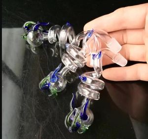 Färg kran kruka glas bongs tillbehör glas rökrör färgglada mini flerfärgade handrör bästa skedglasrör