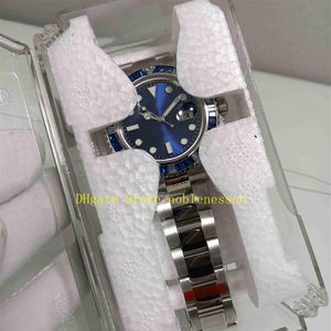 Real Po Super Mens 904L Steel ETA Watch Men's 40mm Blue Sapphire Diamond Dial 116659 Paveo Cal 2836 Movement Automatic Mec290J