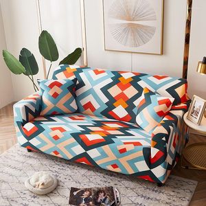 Chair Covers Furniture Square Lattice Sofa For Living Room Protector Anti-dust Elastic Corner Cover Funda