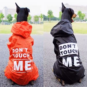 Dog Apparel Waterproof Raincoat Jumpsuit For Medium Large s Rain Coat Outdoor Pet Clothes Puppy Doberman Labrador Husky Jacket TLC02 230211