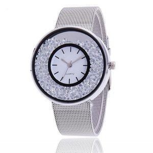 Wristwatches Fashion Stainless Steel Rose Gold & Silver Wrist Wtach Luxury Women Rhinestone Watches Quartz Watch BW1900